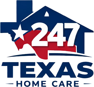 247 Texas Home Care logo for trusted in-home care services in Texas